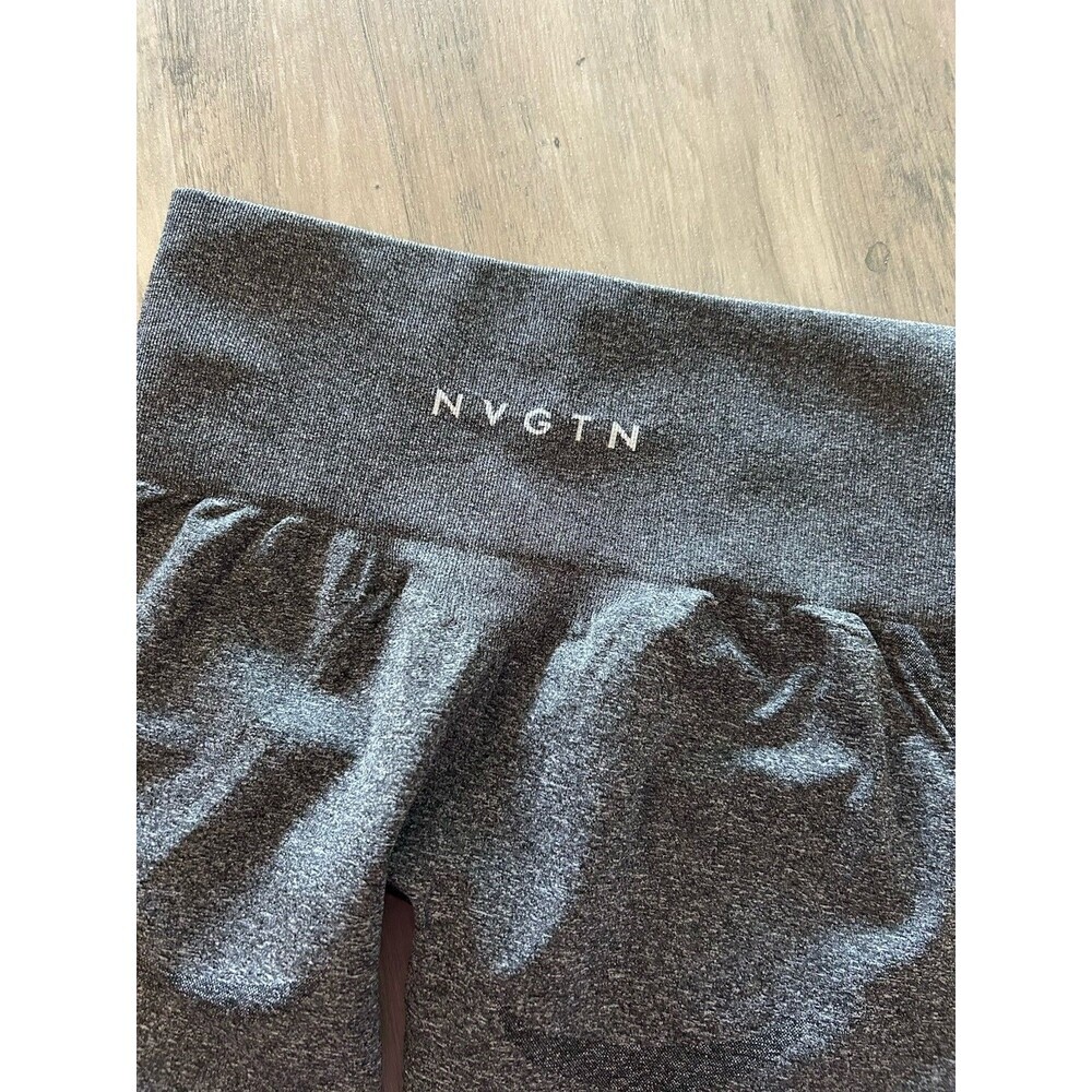NVGTN Leggings Womens S Grey Seamless Workout Training Athleisure Contour